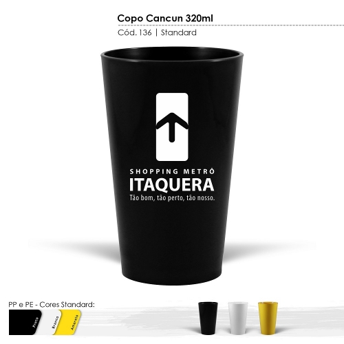 Copos personalizado, Canecas personalizada, Long drink personalizado - Copo México 320ml
